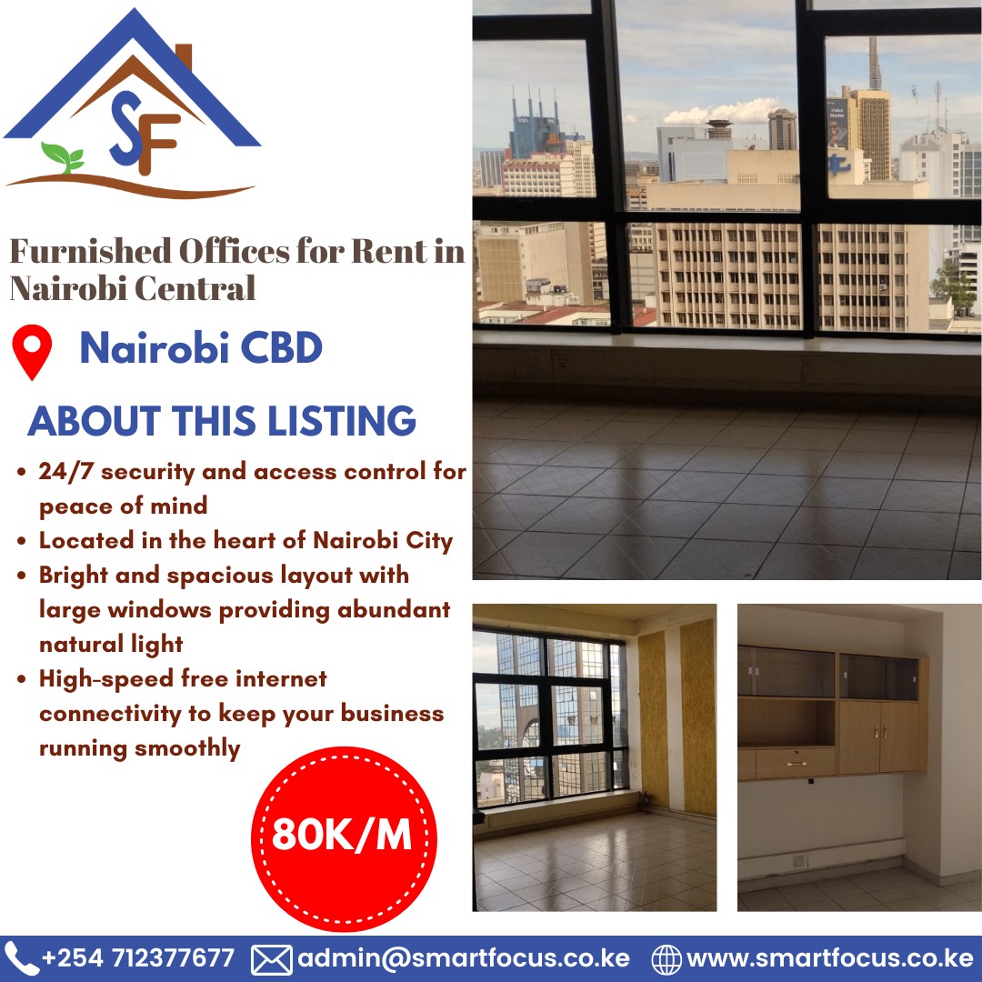 Furnished Offices for Rent in Nairobi Central