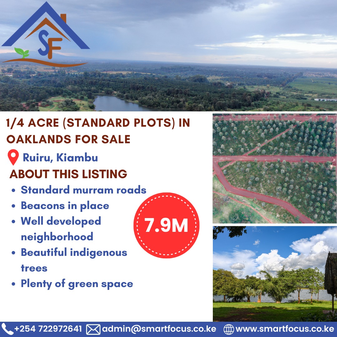 1/4 Acre (Standard Plots) in Oaklands For Sale