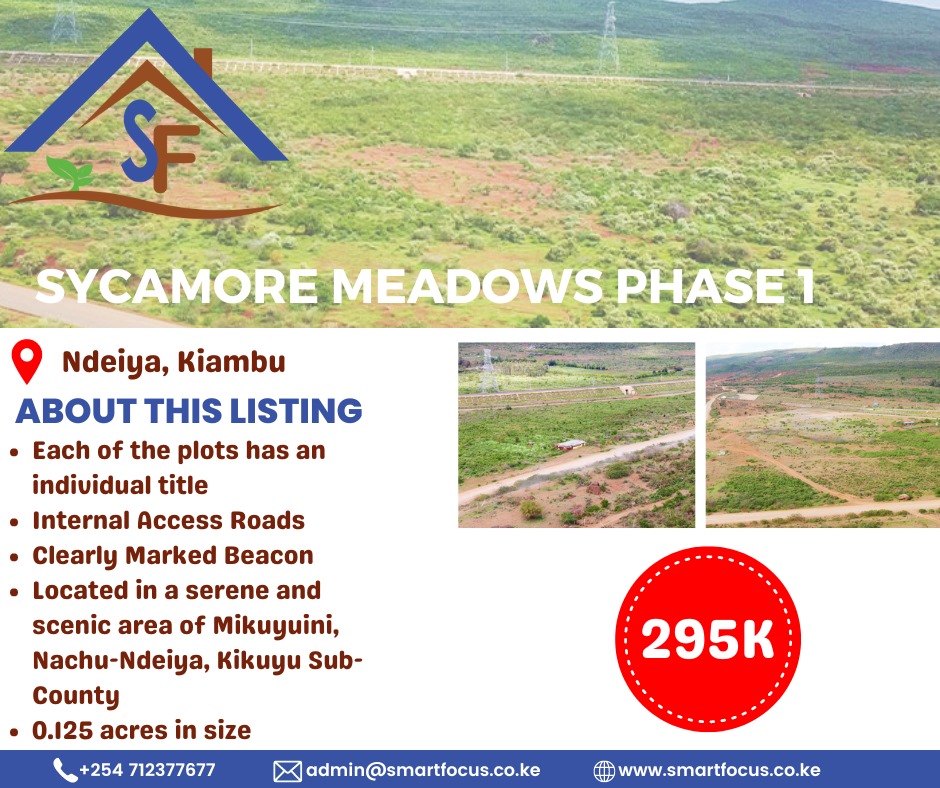 50*100 Plots for Sale Sycamore Meadows Phase 1