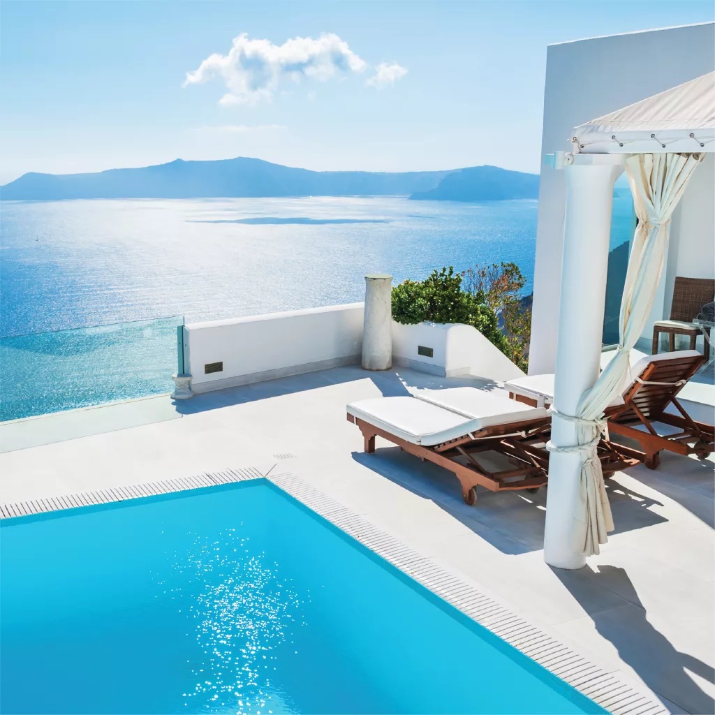 Santorini, in Greece