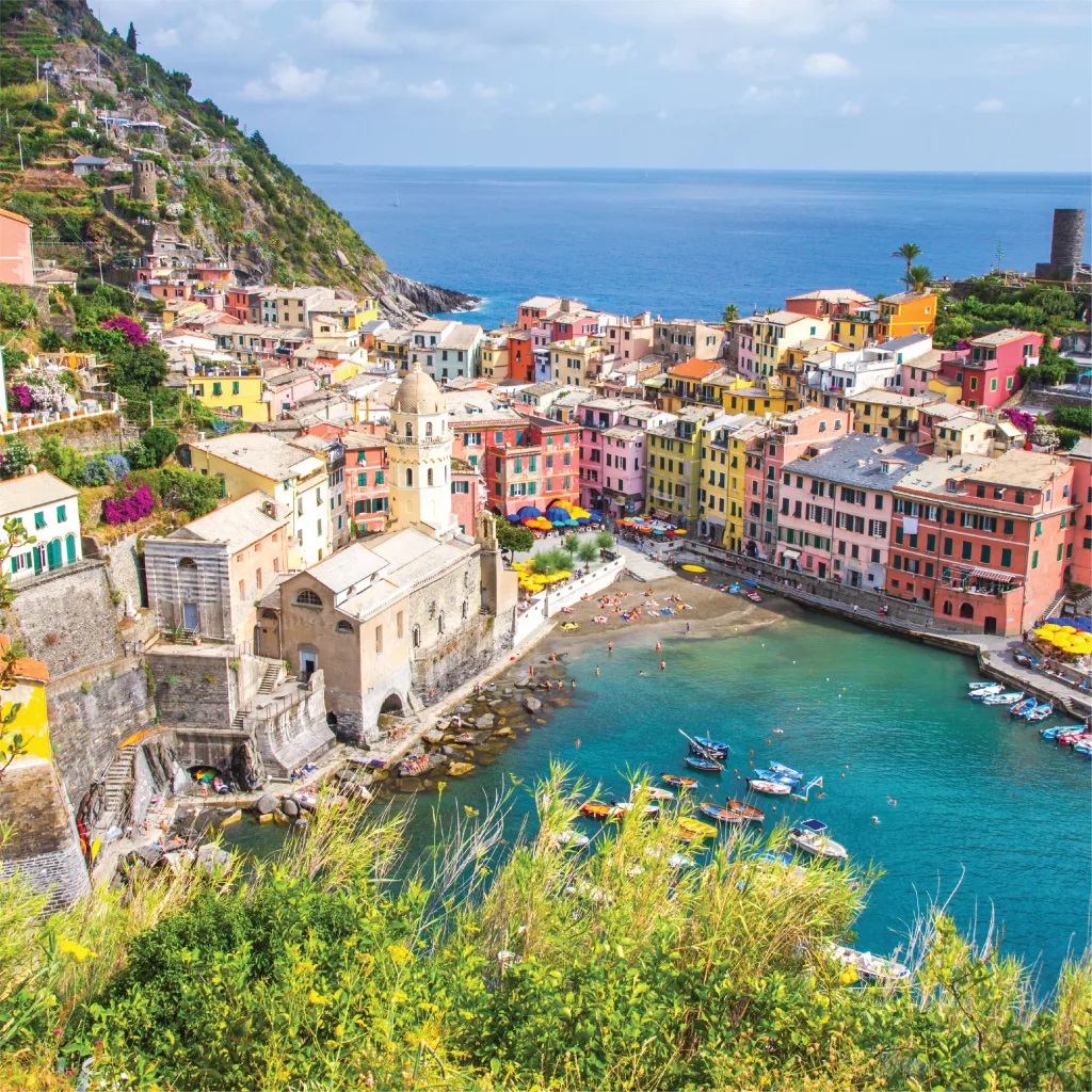 Italian Riviera coastline